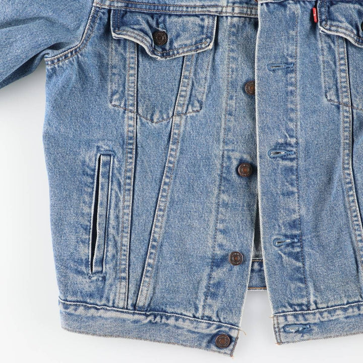 90'S Levi's 70503-0214 Denim Jacket, Men's Size Medium, Vintage cotton blue type Vintage Second Hand