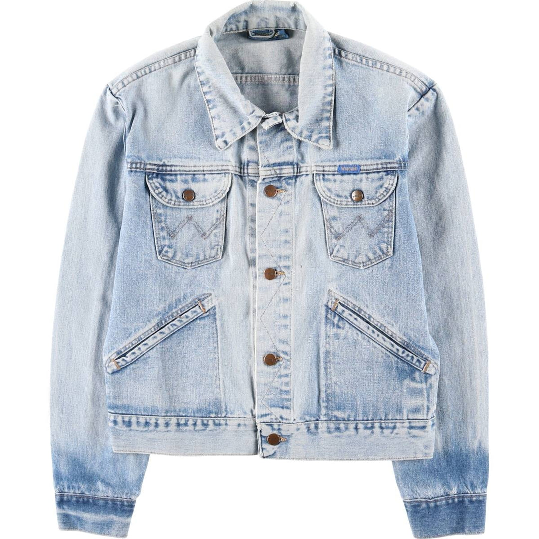 ~90'S Wrangler denim jacket, men's size M equivalent, vintage. unclear Blue type light blue Vintage Second Hand