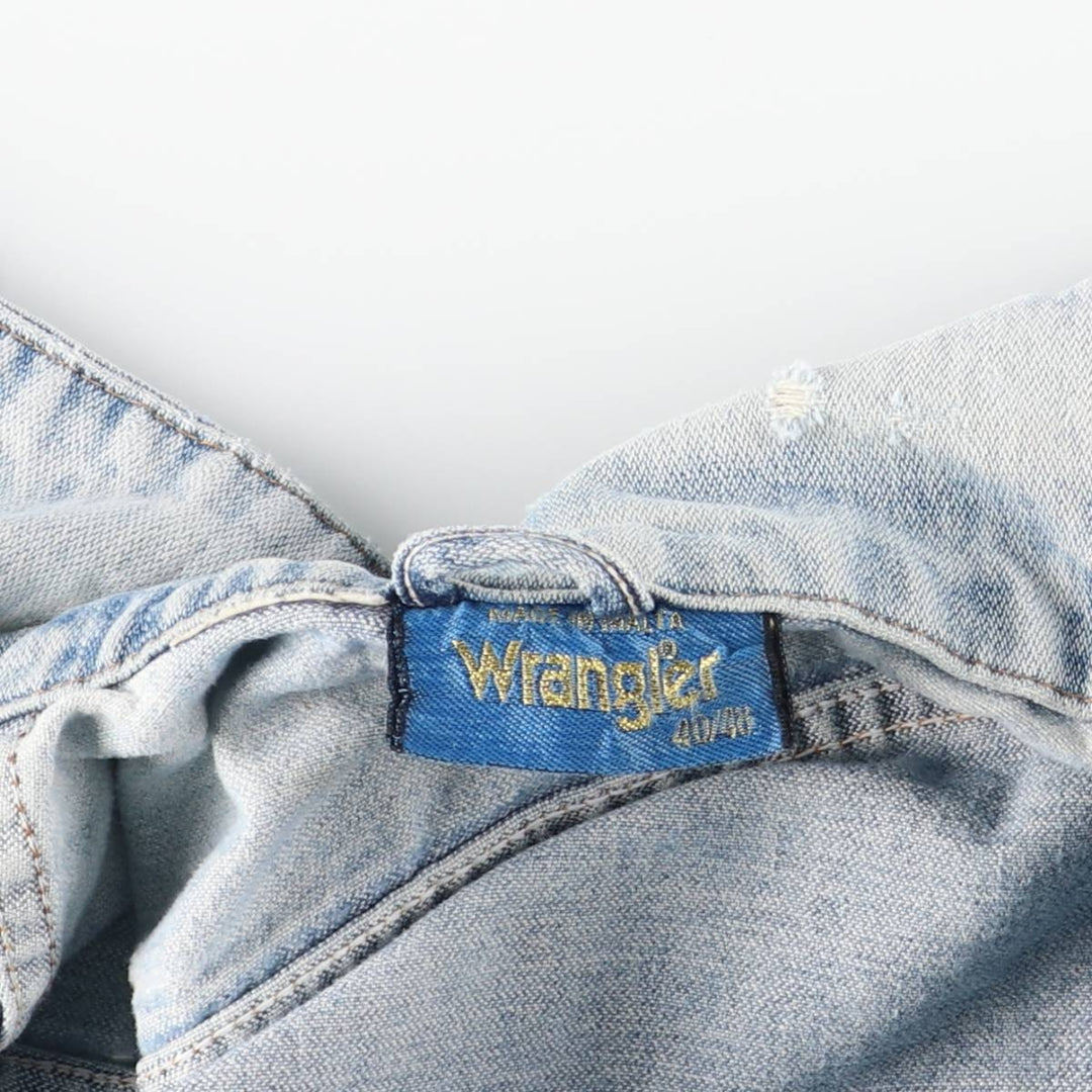 ~90'S Wrangler denim jacket, men's size M equivalent, vintage. unclear Blue type light blue Vintage Second Hand