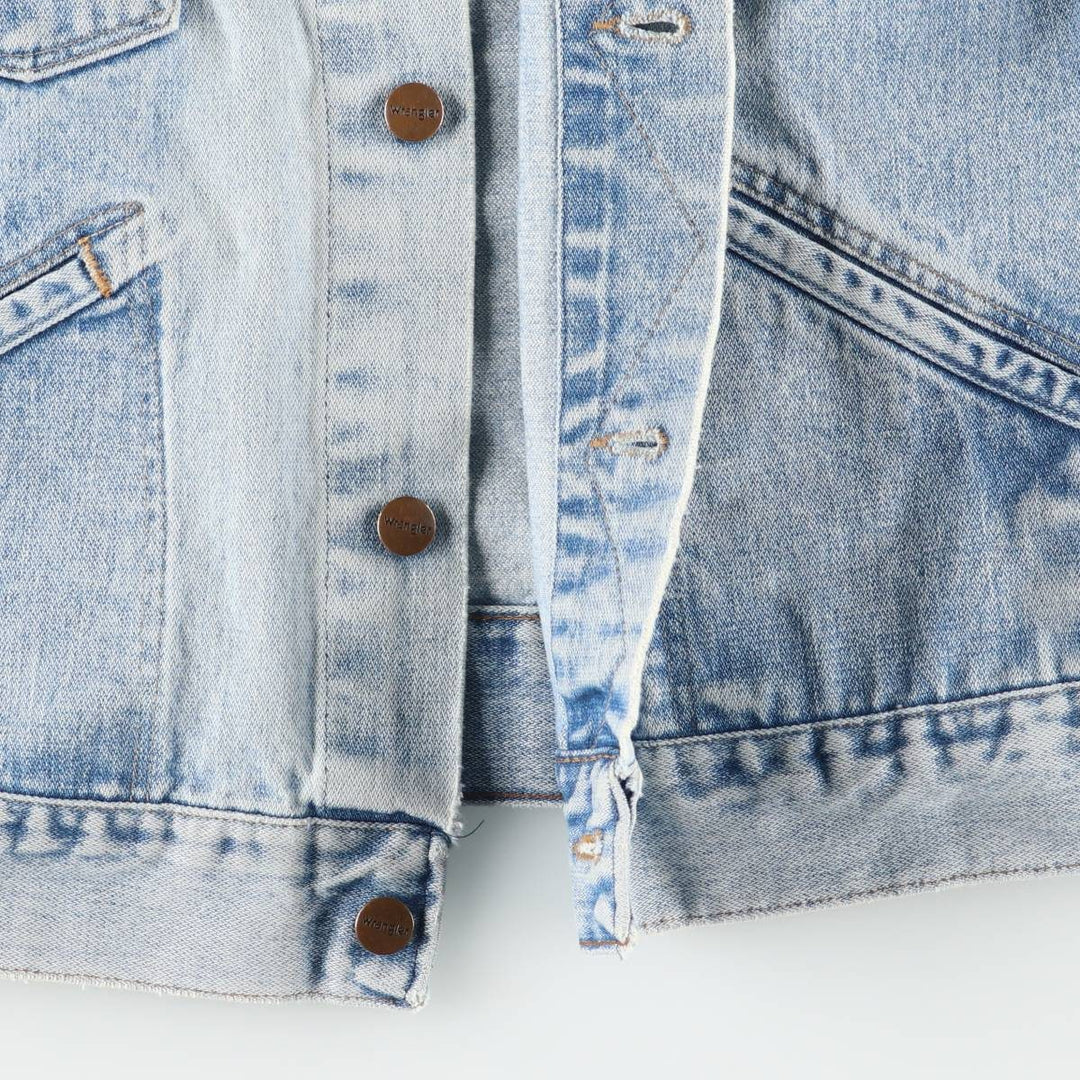 ~90'S Wrangler denim jacket, men's size M equivalent, vintage. unclear Blue type light blue Vintage Second Hand