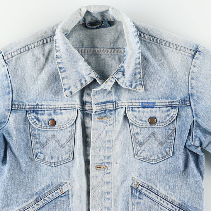 ~90'S Wrangler denim jacket, men's size M equivalent, vintage. unclear Blue type light blue Vintage Second Hand