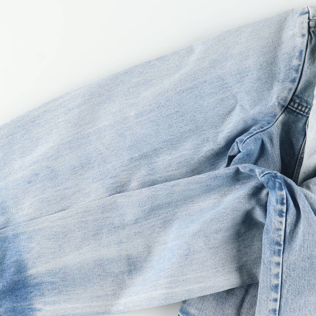 ~90'S Wrangler denim jacket, men's size M equivalent, vintage. unclear Blue type light blue Vintage Second Hand