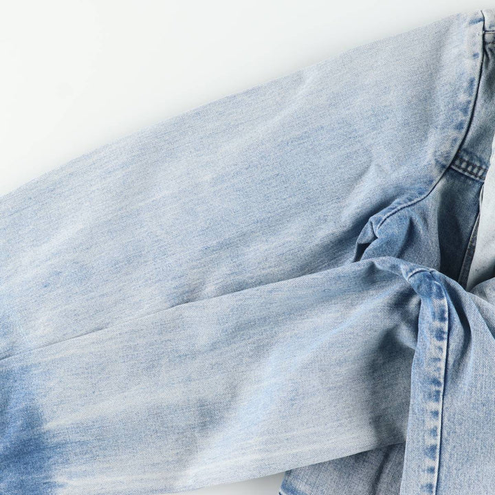 ~90'S Wrangler denim jacket, men's size M equivalent, vintage. unclear Blue type light blue Vintage Second Hand