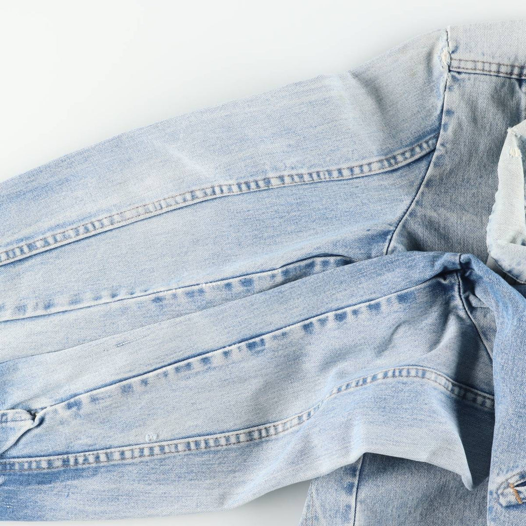 ~90'S Wrangler denim jacket, men's size M equivalent, vintage. unclear Blue type light blue Vintage Second Hand