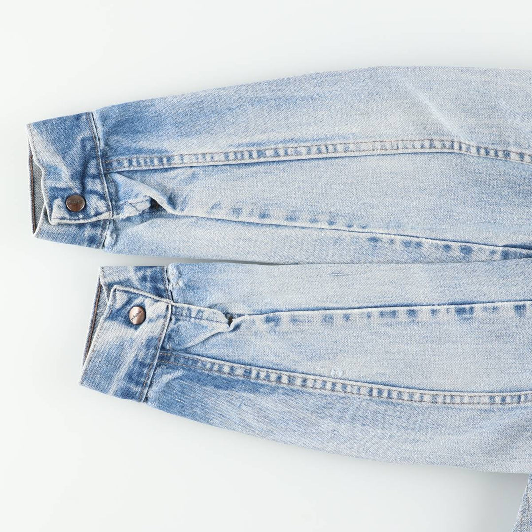~90'S Wrangler denim jacket, men's size M equivalent, vintage. unclear Blue type light blue Vintage Second Hand