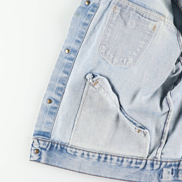 ~90'S Wrangler denim jacket, men's size M equivalent, vintage. unclear Blue type light blue Vintage Second Hand