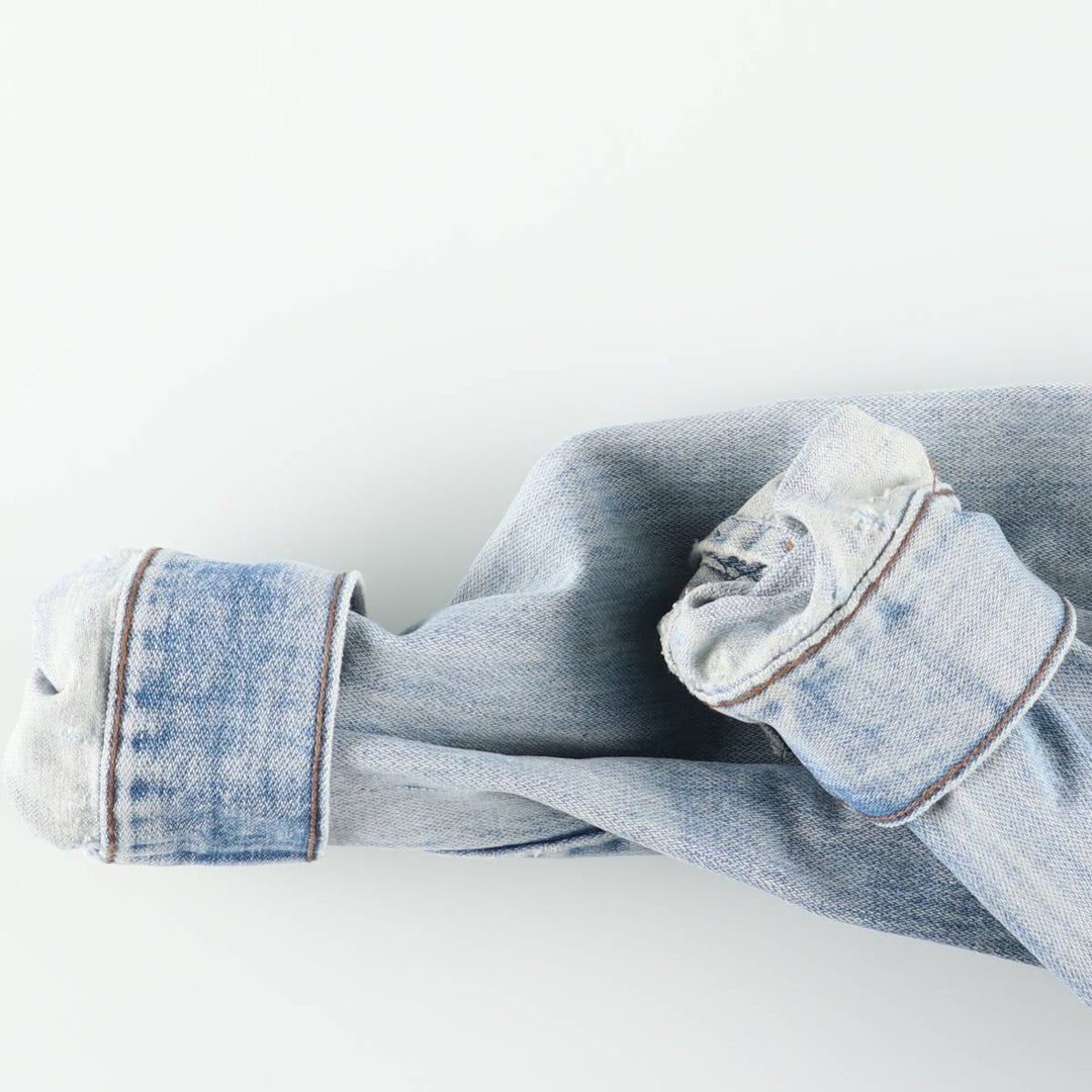 ~90'S Wrangler denim jacket, men's size M equivalent, vintage. unclear Blue type light blue Vintage Second Hand