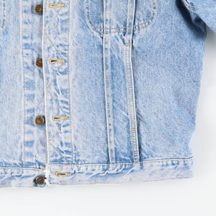 1980'S Lee ROUGH RIDERS Denim Jacket (Men's Size S) Vintage cotton blue type Vintage Second Hand