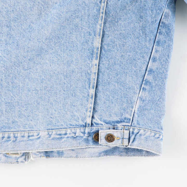 1980'S Lee ROUGH RIDERS Denim Jacket (Men's Size S) Vintage cotton blue type Vintage Second Hand