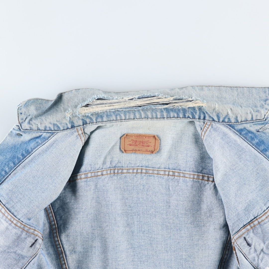 Levi's denim jacket, denim jacket, made in the USA, men's size M, vintage unclear Blue type light blue Vintage Second Hand