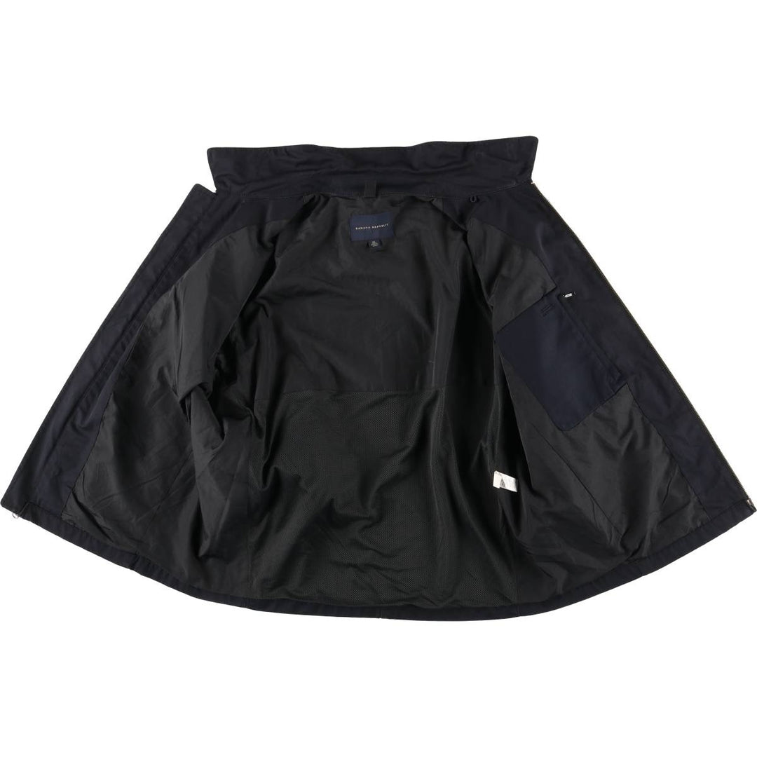 2000'S Banana Republic collared windbreaker, men's size XL equivalent. polyester navy blue type Vintage Second Hand