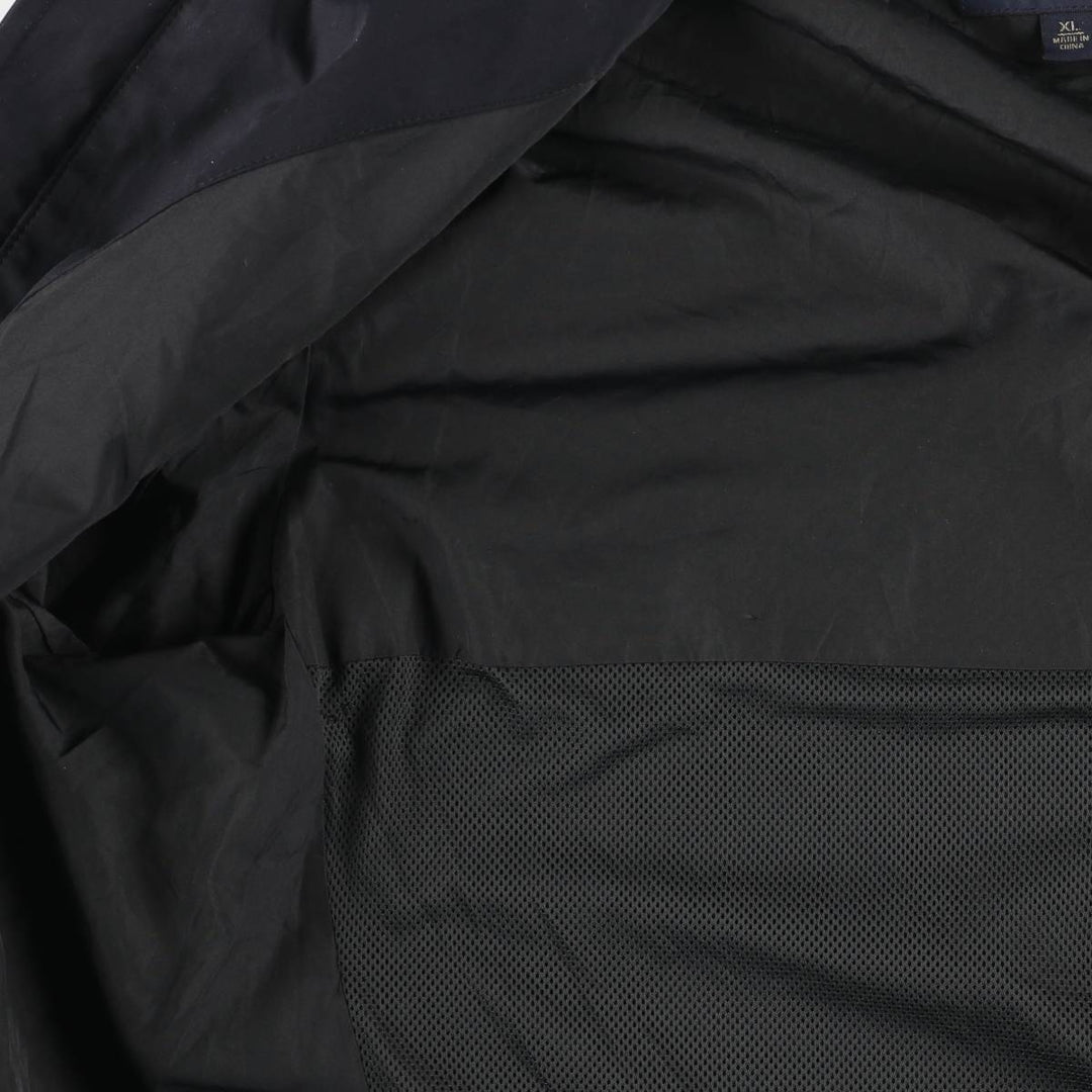 2000'S Banana Republic collared windbreaker, men's size XL equivalent. polyester navy blue type Vintage Second Hand
