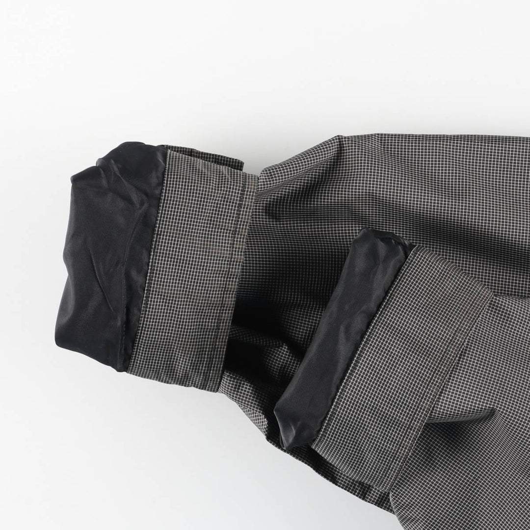 2000'S Banana Republic Check Pattern Windbreaker, Men's Size L (approx.) polyester black type Vintage Second Hand