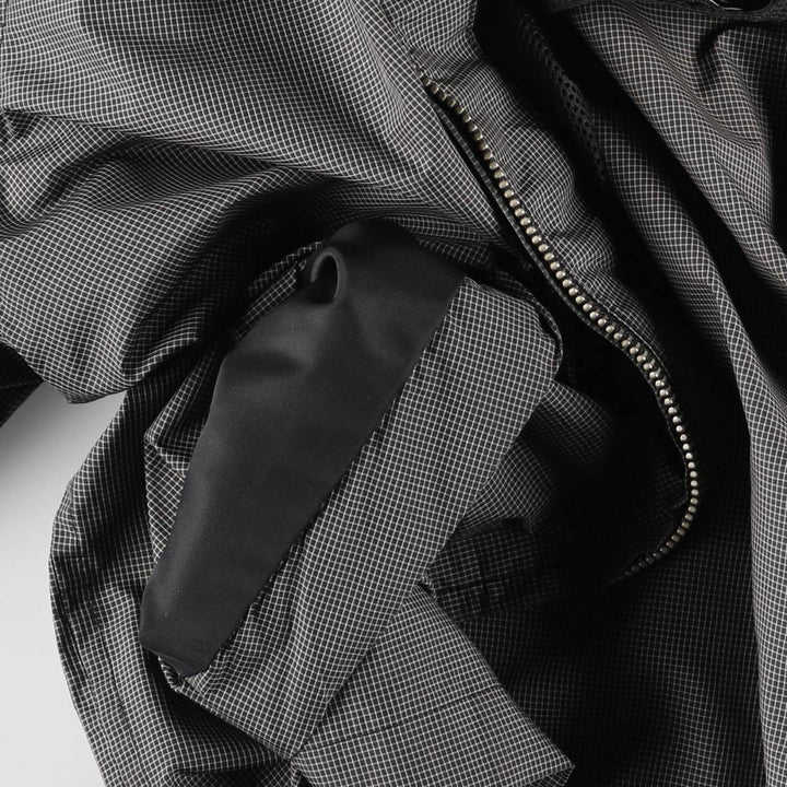 2000'S Banana Republic Check Pattern Windbreaker, Men's Size L (approx.) polyester black type Vintage Second Hand