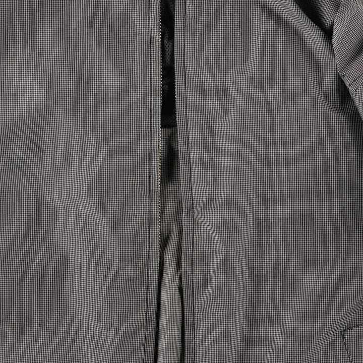 2000'S Banana Republic Check Pattern Windbreaker, Men's Size L (approx.) polyester black type Vintage Second Hand