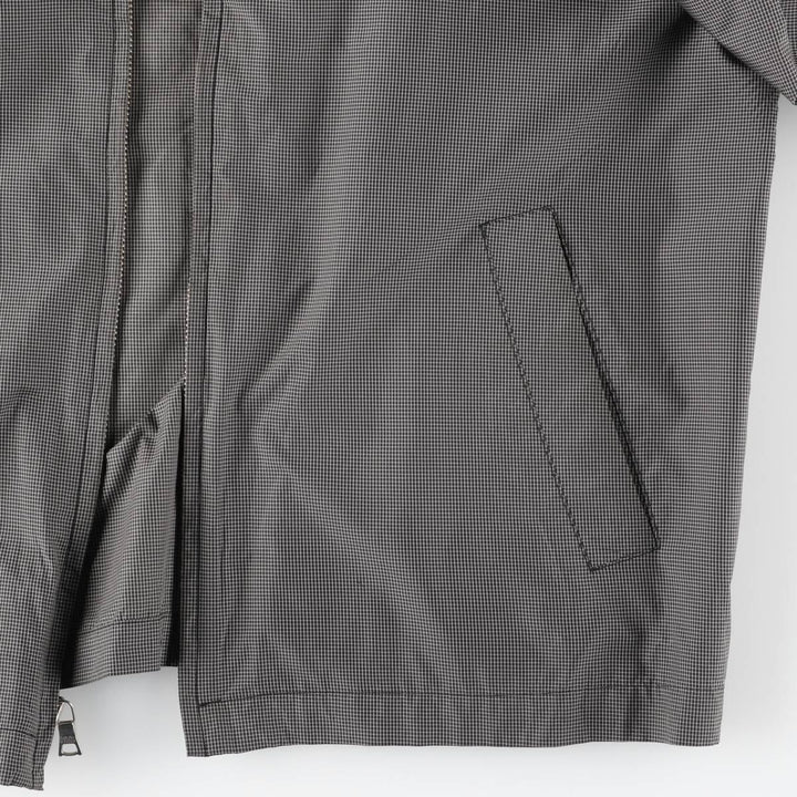 2000'S Banana Republic Check Pattern Windbreaker, Men's Size L (approx.) polyester black type Vintage Second Hand