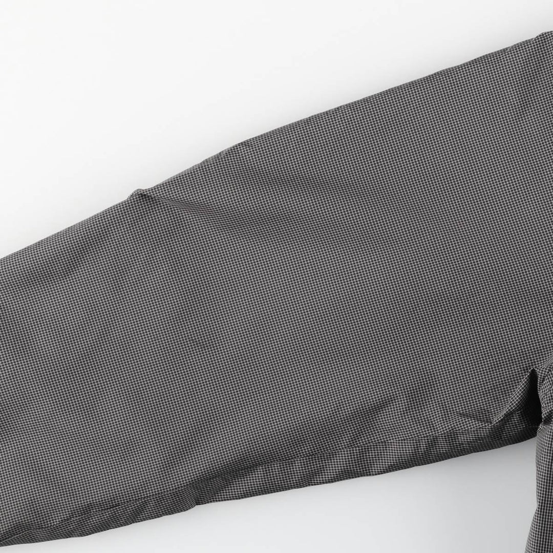 2000'S Banana Republic Check Pattern Windbreaker, Men's Size L (approx.) polyester black type Vintage Second Hand