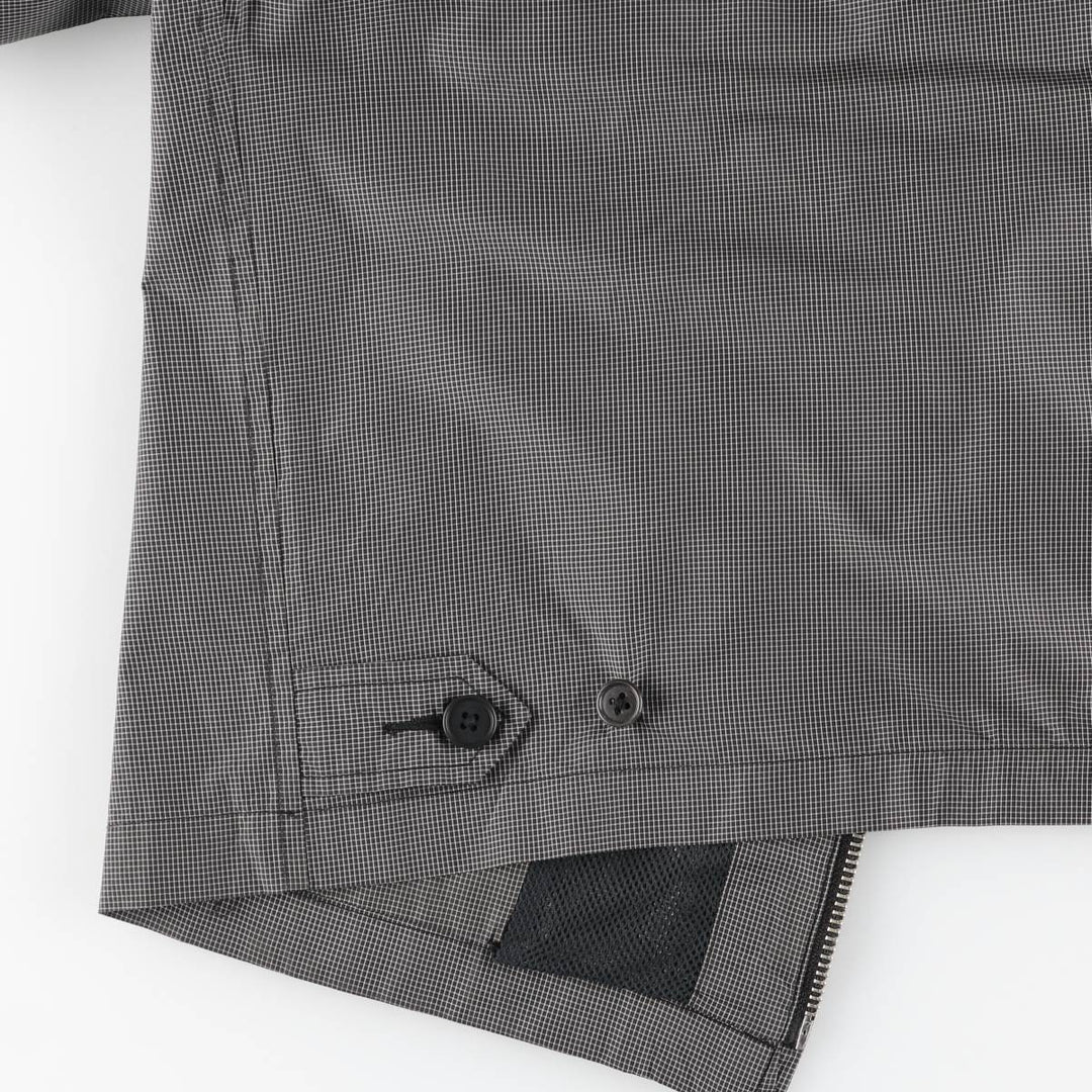 2000'S Banana Republic Check Pattern Windbreaker, Men's Size L (approx.) polyester black type Vintage Second Hand