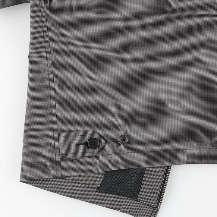 2000'S Banana Republic Check Pattern Windbreaker, Men's Size L (approx.) polyester black type Vintage Second Hand