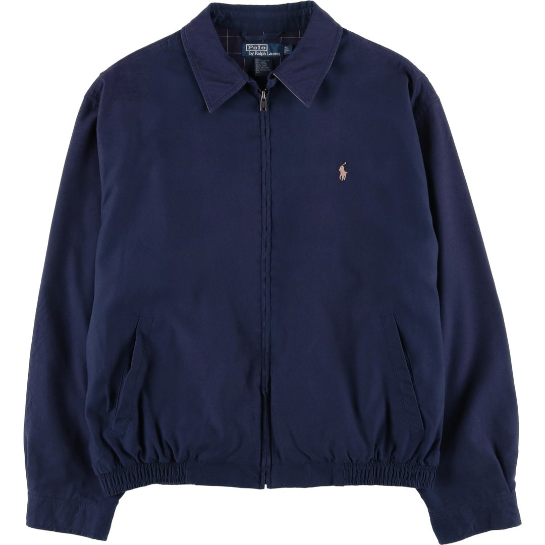 Ralph Lauren POLO by Ralph Lauren Swing Top Sports Jacket Men's L size polyester navy blue type Vintage Second Hand