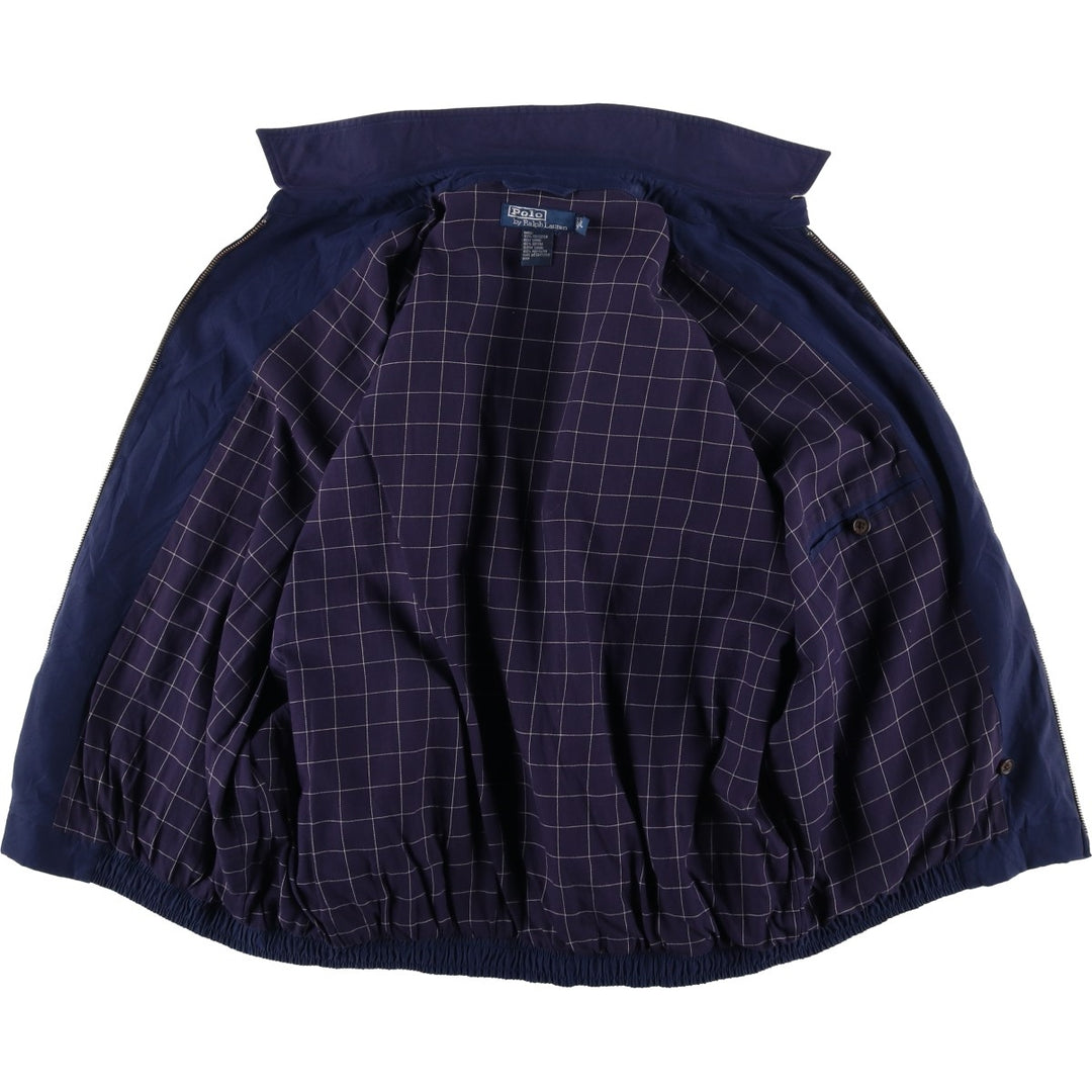 Ralph Lauren POLO by Ralph Lauren Swing Top Sports Jacket Men's L size polyester navy blue type Vintage Second Hand