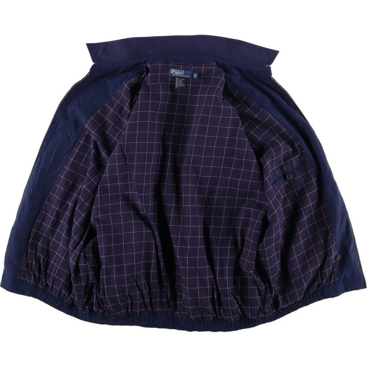 Ralph Lauren POLO by Ralph Lauren Swing Top Sports Jacket Men's L size polyester navy blue type Vintage Second Hand
