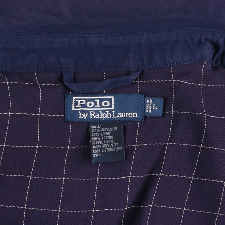 Ralph Lauren POLO by Ralph Lauren Swing Top Sports Jacket Men's L size polyester navy blue type Vintage Second Hand