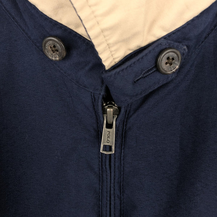 Ralph Lauren POLO RALPH LAUREN Swing Top Sports Jacket Men's L size polyester blue type Vintage Second Hand