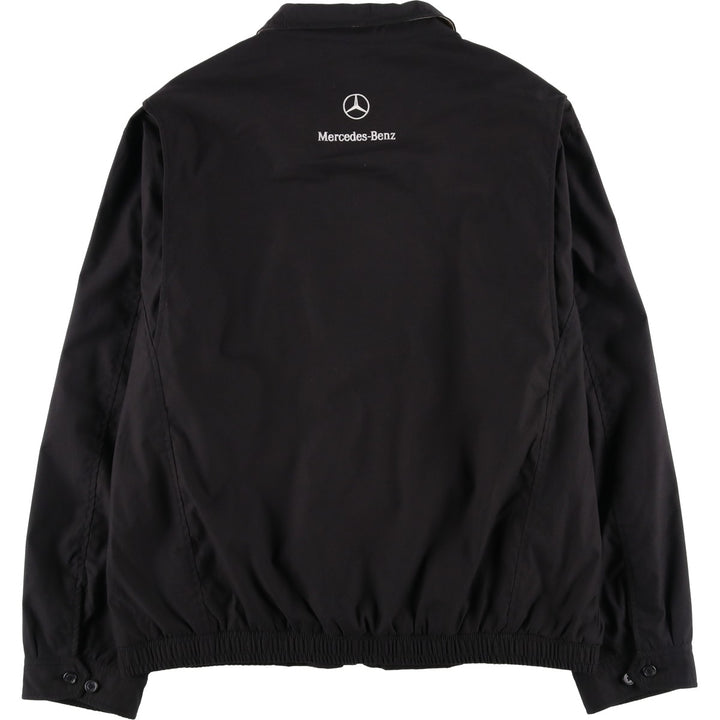 Ralph Lauren POLO by Ralph Lauren Mercedes-Benz Swing Top Sport Jacket, Men's Size XL (approx.) polyester black type Vintage Second Hand