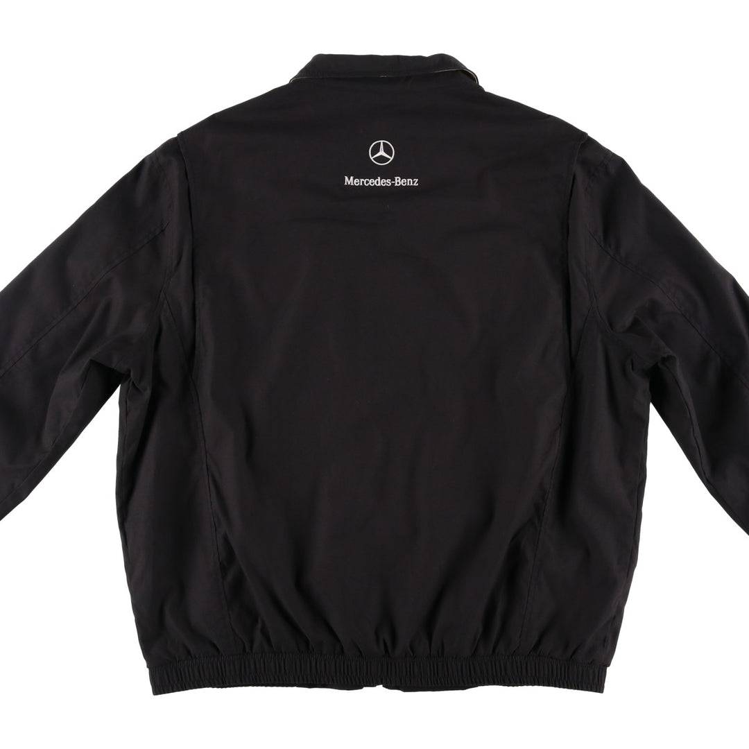 Ralph Lauren POLO by Ralph Lauren Mercedes-Benz Swing Top Sport Jacket, Men's Size XL (approx.) polyester black type Vintage Second Hand