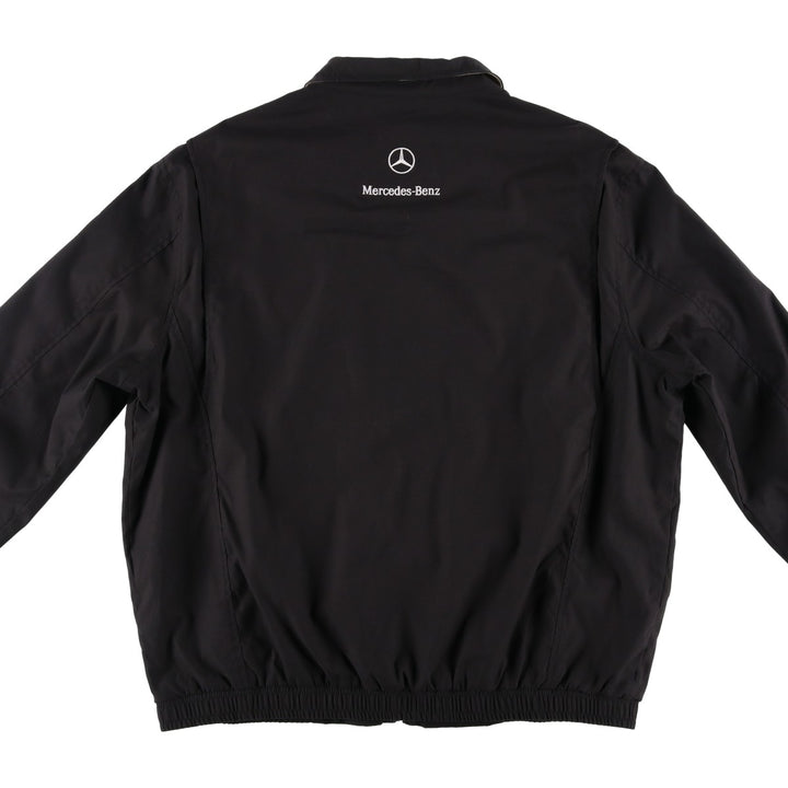 Ralph Lauren POLO by Ralph Lauren Mercedes-Benz Swing Top Sport Jacket, Men's Size XL (approx.) polyester black type Vintage Second Hand
