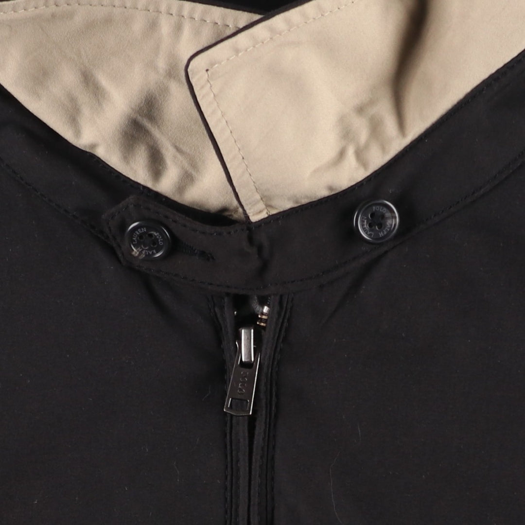 Ralph Lauren POLO by Ralph Lauren Mercedes-Benz Swing Top Sport Jacket, Men's Size XL (approx.) polyester black type Vintage Second Hand