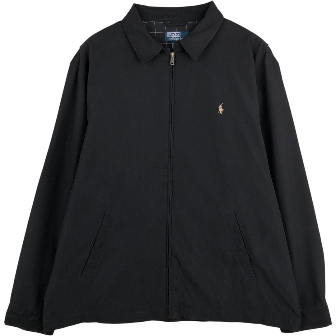 Ralph Lauren POLO by Ralph Lauren Swing Top Sports Jacket Men's XL polyester black type Vintage Second Hand