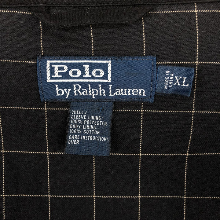 Ralph Lauren POLO by Ralph Lauren Swing Top Sports Jacket Men's XL polyester black type Vintage Second Hand