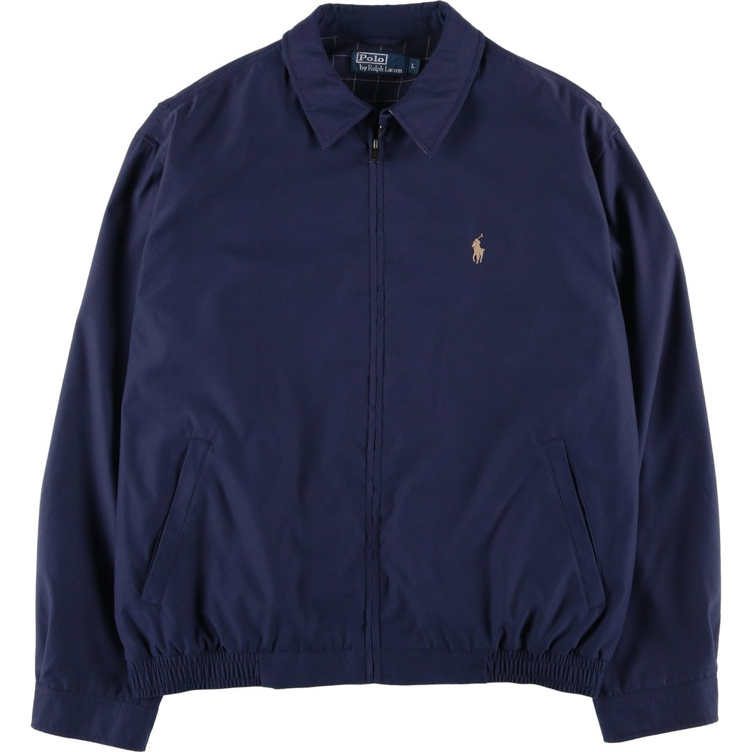 Ralph Lauren POLO by Ralph Lauren Swing Top Sports Jacket Men's L size polyester navy blue type Vintage Second Hand