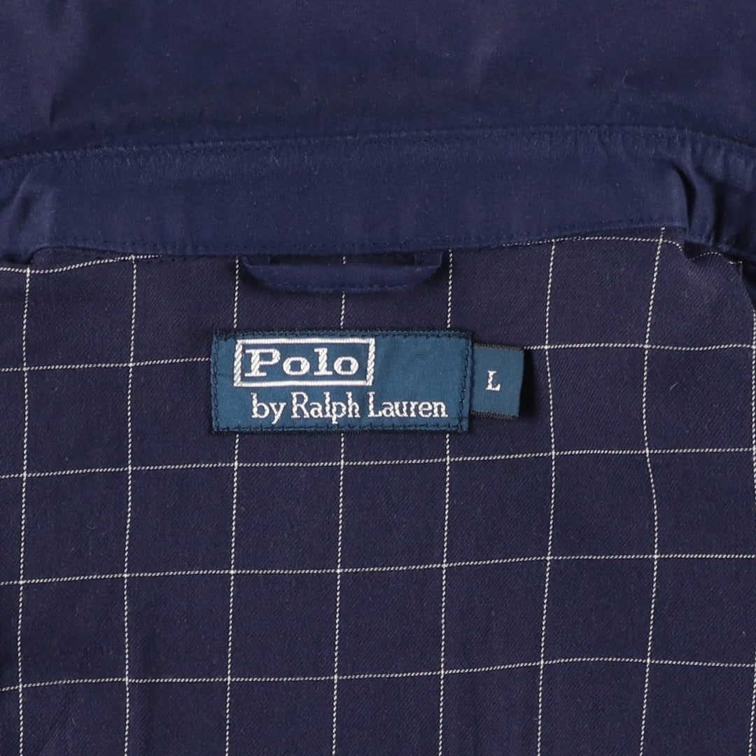 Ralph Lauren POLO by Ralph Lauren Swing Top Sports Jacket Men's L size polyester navy blue type Vintage Second Hand