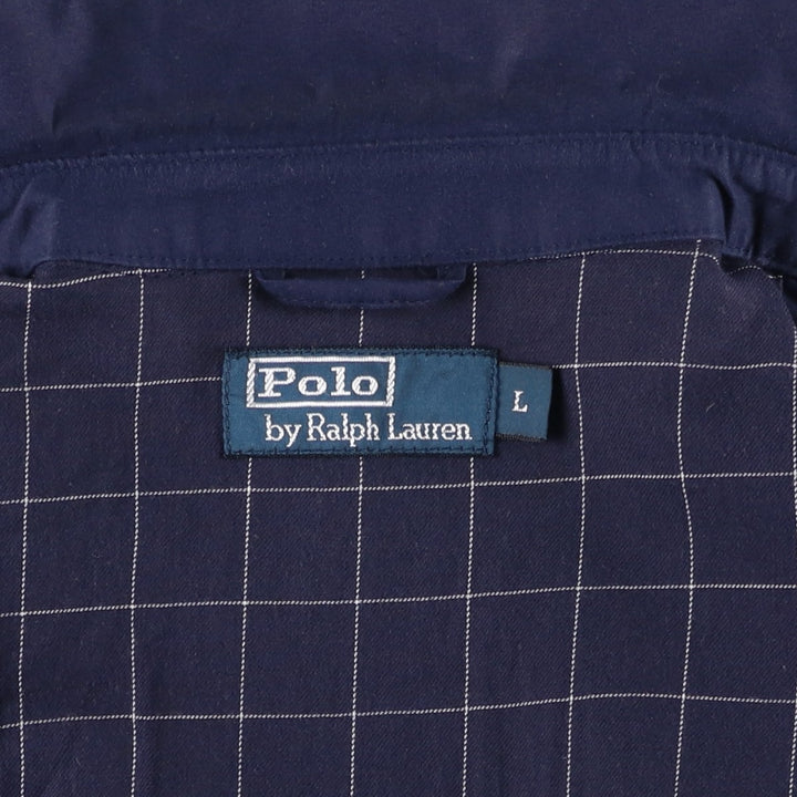 Ralph Lauren POLO by Ralph Lauren Swing Top Sports Jacket Men's L size polyester navy blue type Vintage Second Hand