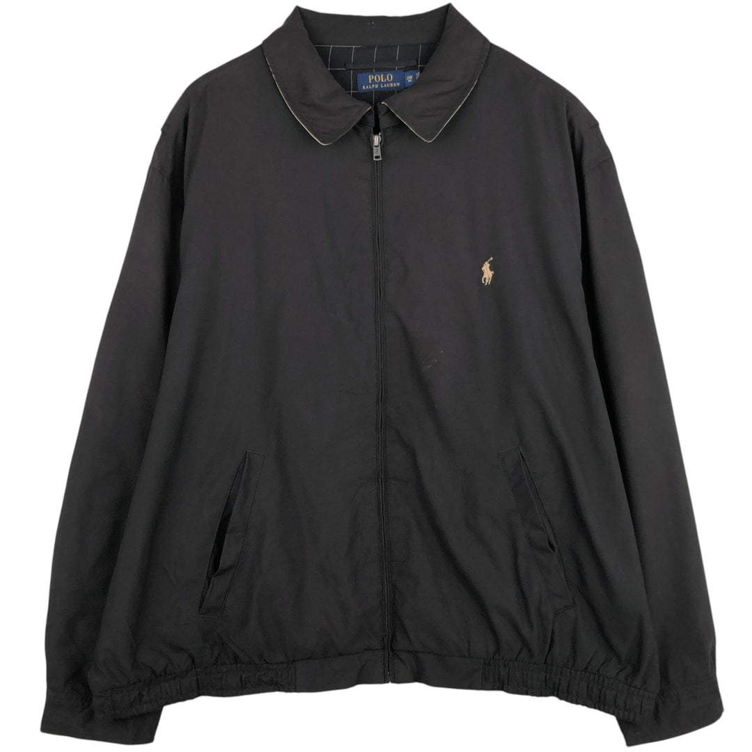 Ralph Lauren POLO RALPH LAUREN Swing Top Sports Jacket Men's XXL polyester black type Vintage Second Hand
