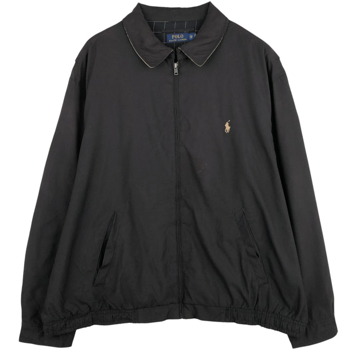 Ralph Lauren POLO RALPH LAUREN Swing Top Sports Jacket Men's XXL polyester black type Vintage Second Hand