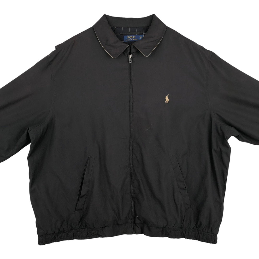 Ralph Lauren POLO RALPH LAUREN Swing Top Sports Jacket Men's XXL polyester black type Vintage Second Hand