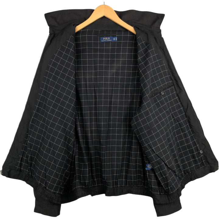 Ralph Lauren POLO RALPH LAUREN Swing Top Sports Jacket Men's XXL polyester black type Vintage Second Hand