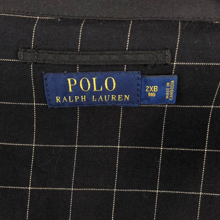 Ralph Lauren POLO RALPH LAUREN Swing Top Sports Jacket Men's XXL polyester black type Vintage Second Hand