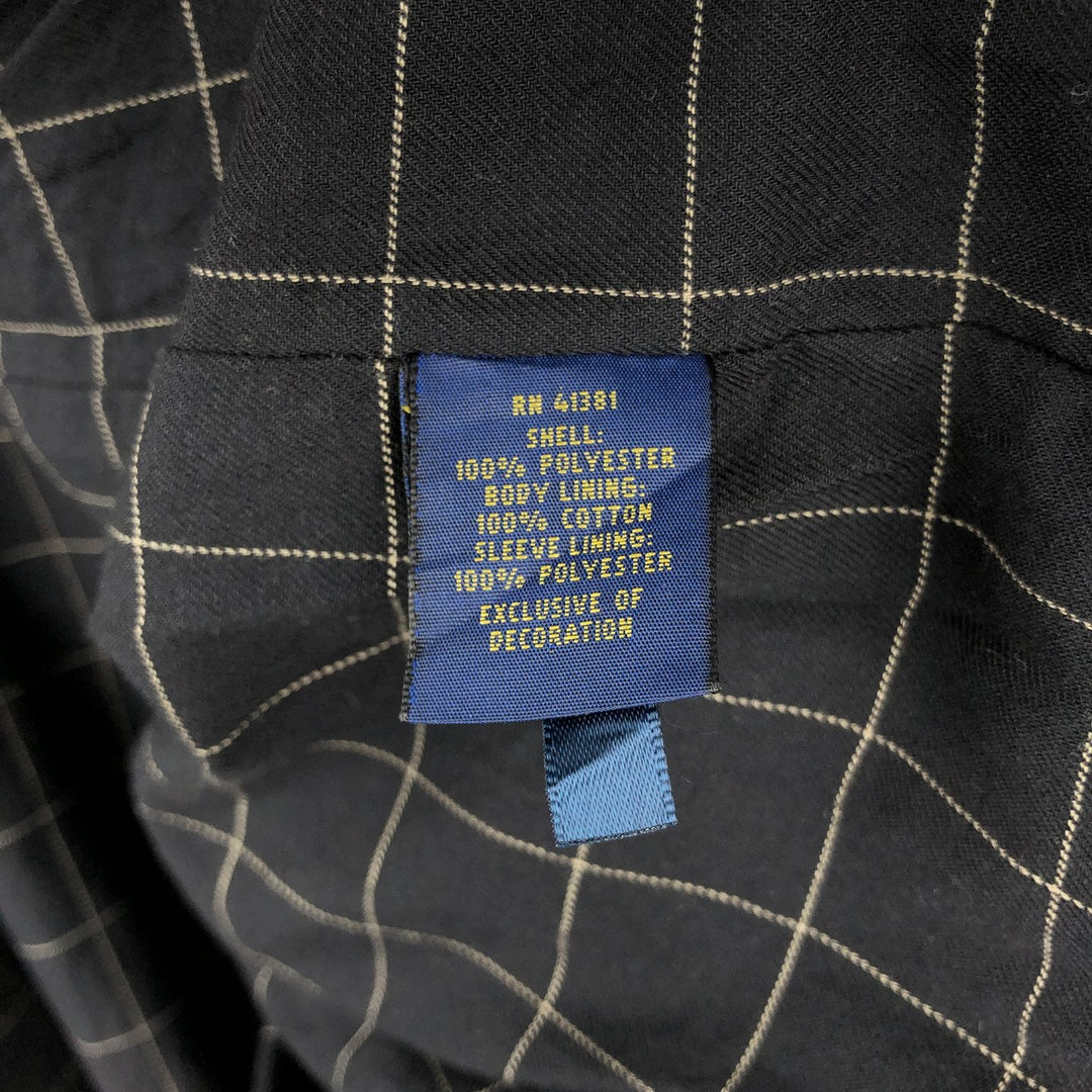 Ralph Lauren POLO RALPH LAUREN Swing Top Sports Jacket Men's XXL polyester black type Vintage Second Hand