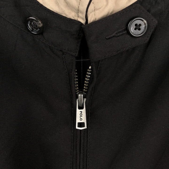 Ralph Lauren POLO RALPH LAUREN Swing Top Sports Jacket Men's XXL polyester black type Vintage Second Hand