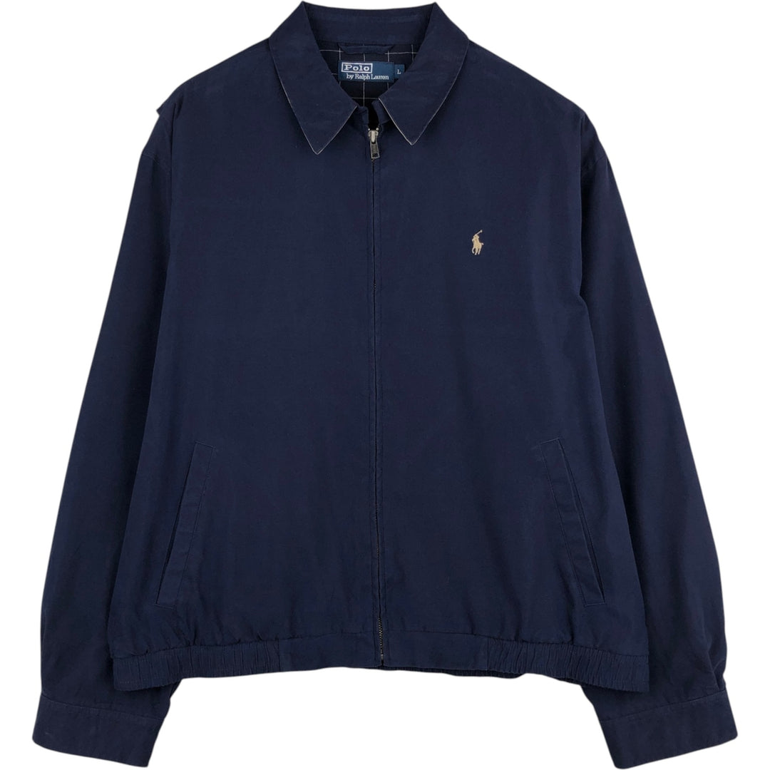 Ralph Lauren POLO by Ralph Lauren Swing Top Sports Jacket Men's L size polyester blue type Vintage Second Hand