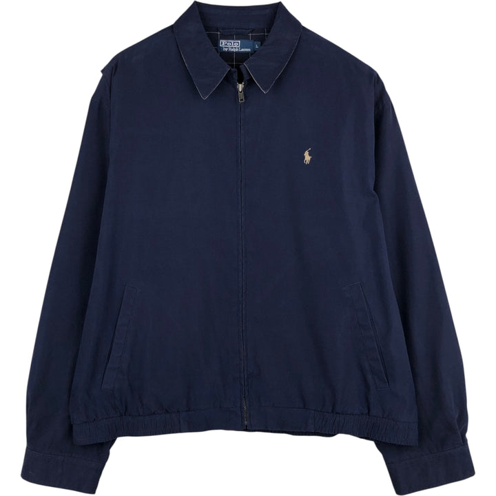 Ralph Lauren POLO by Ralph Lauren Swing Top Sports Jacket Men's L size polyester blue type Vintage Second Hand