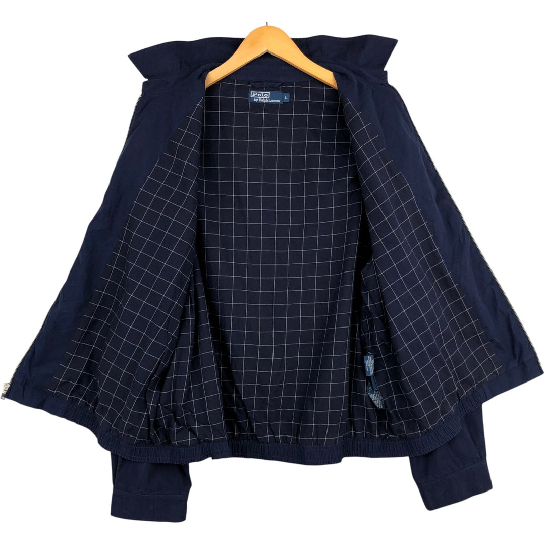 Ralph Lauren POLO by Ralph Lauren Swing Top Sports Jacket Men's L size polyester blue type Vintage Second Hand
