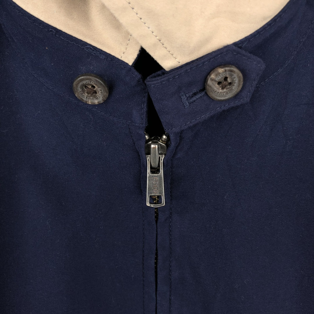 Ralph Lauren POLO by Ralph Lauren Swing Top Sports Jacket Men's L size polyester blue type Vintage Second Hand