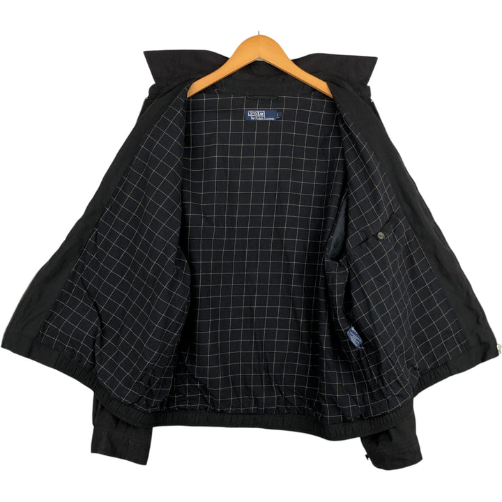 Ralph Lauren POLO by Ralph Lauren Swing Top Sports Jacket Men's L size polyester black type Vintage Second Hand