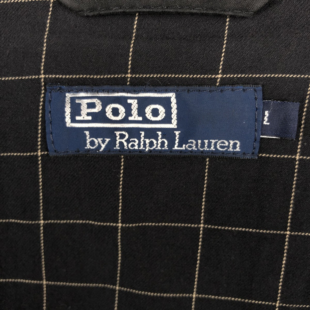 Ralph Lauren POLO by Ralph Lauren Swing Top Sports Jacket Men's L size polyester black type Vintage Second Hand